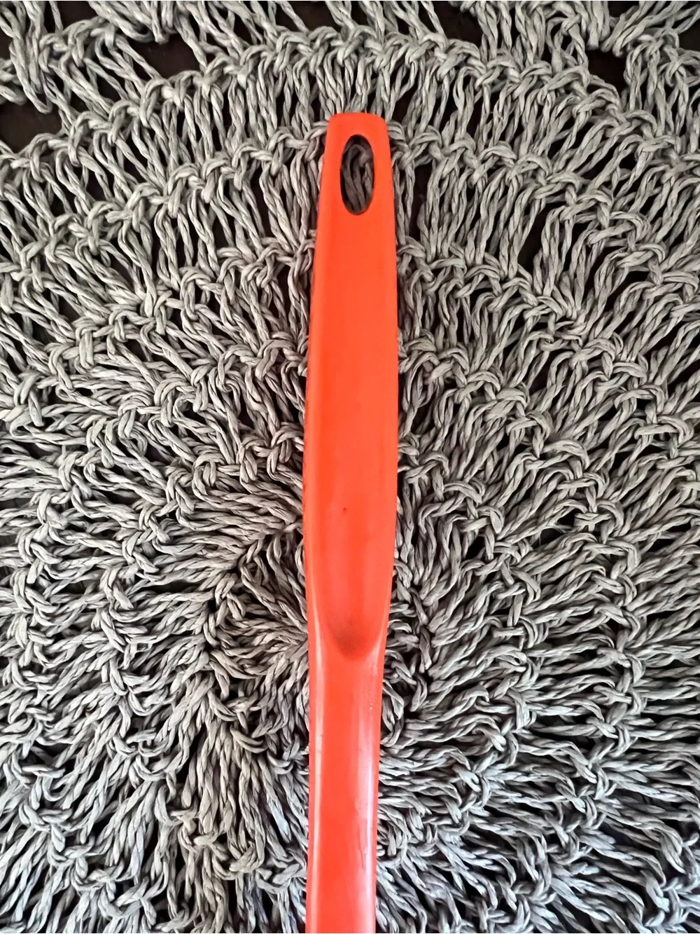 Vintage Foley Orange Nylon kitchen soup serving ladle